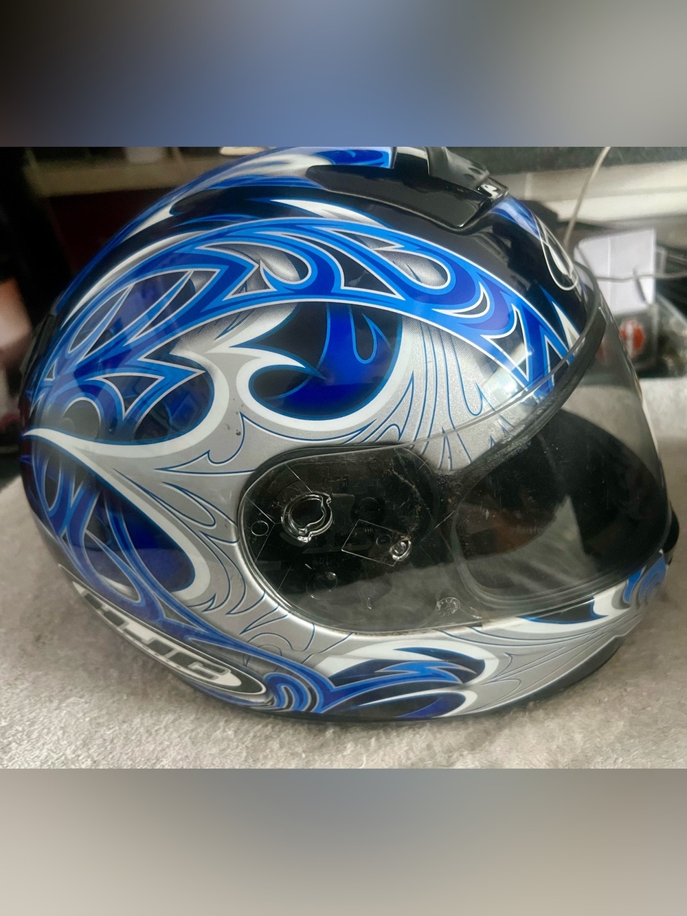 HJC Full Face Motorcycle Helmet, Size Medium